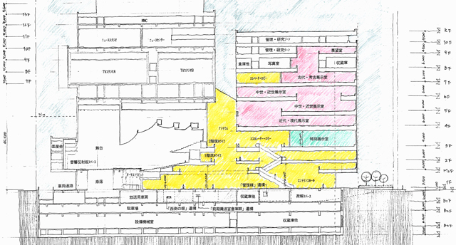 建築設計手描きスケッチ画像